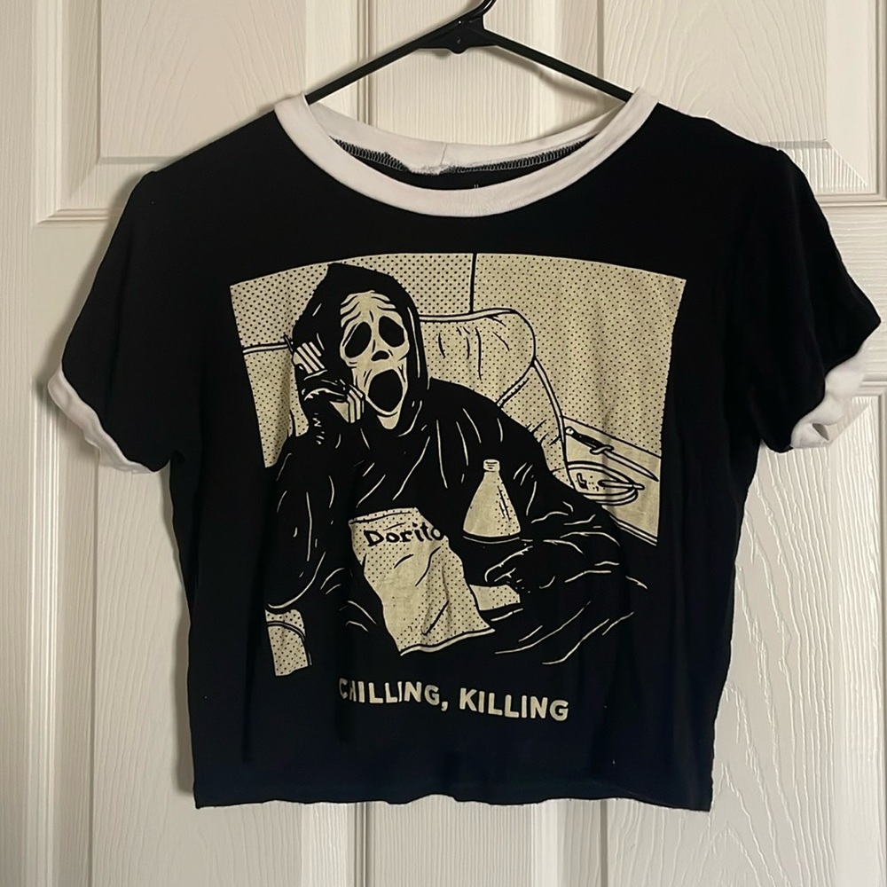 Eyecandy Cropped Scream Tee